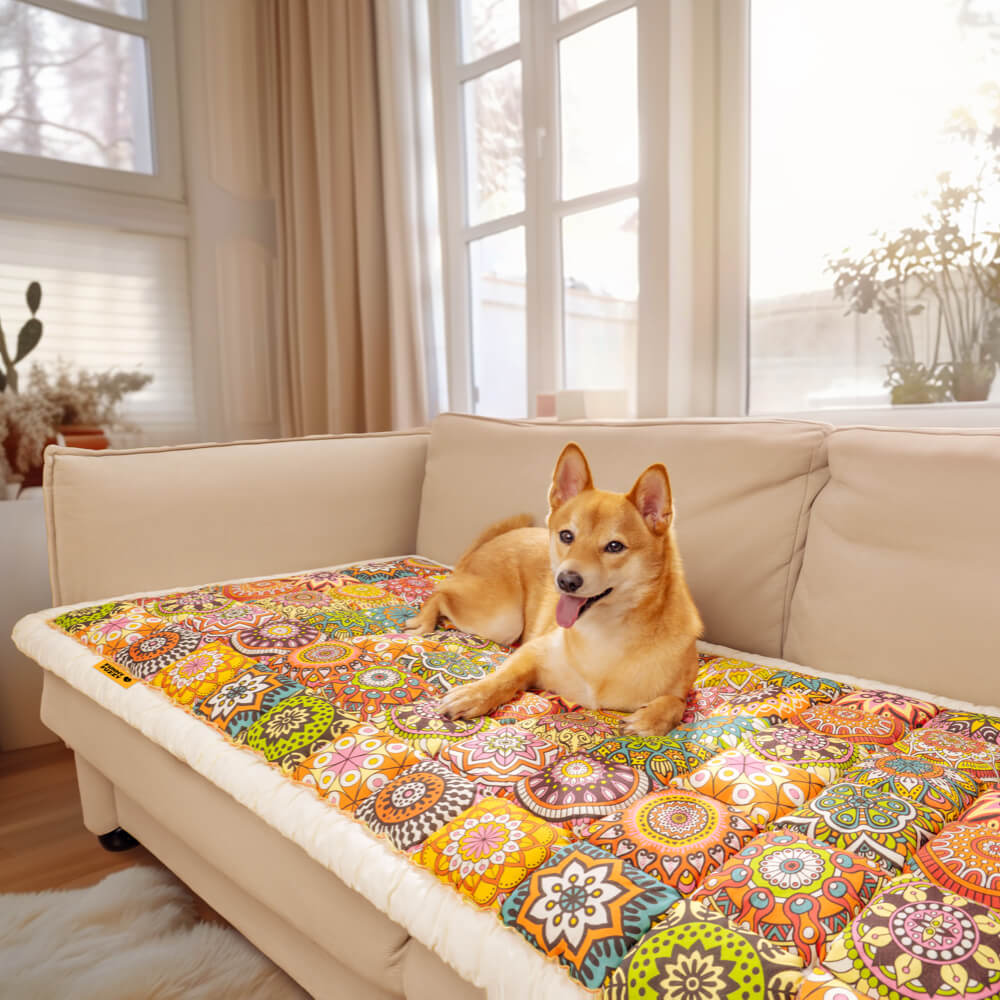 Garden-Chic Cotton Pet-Friendly Couch Protector