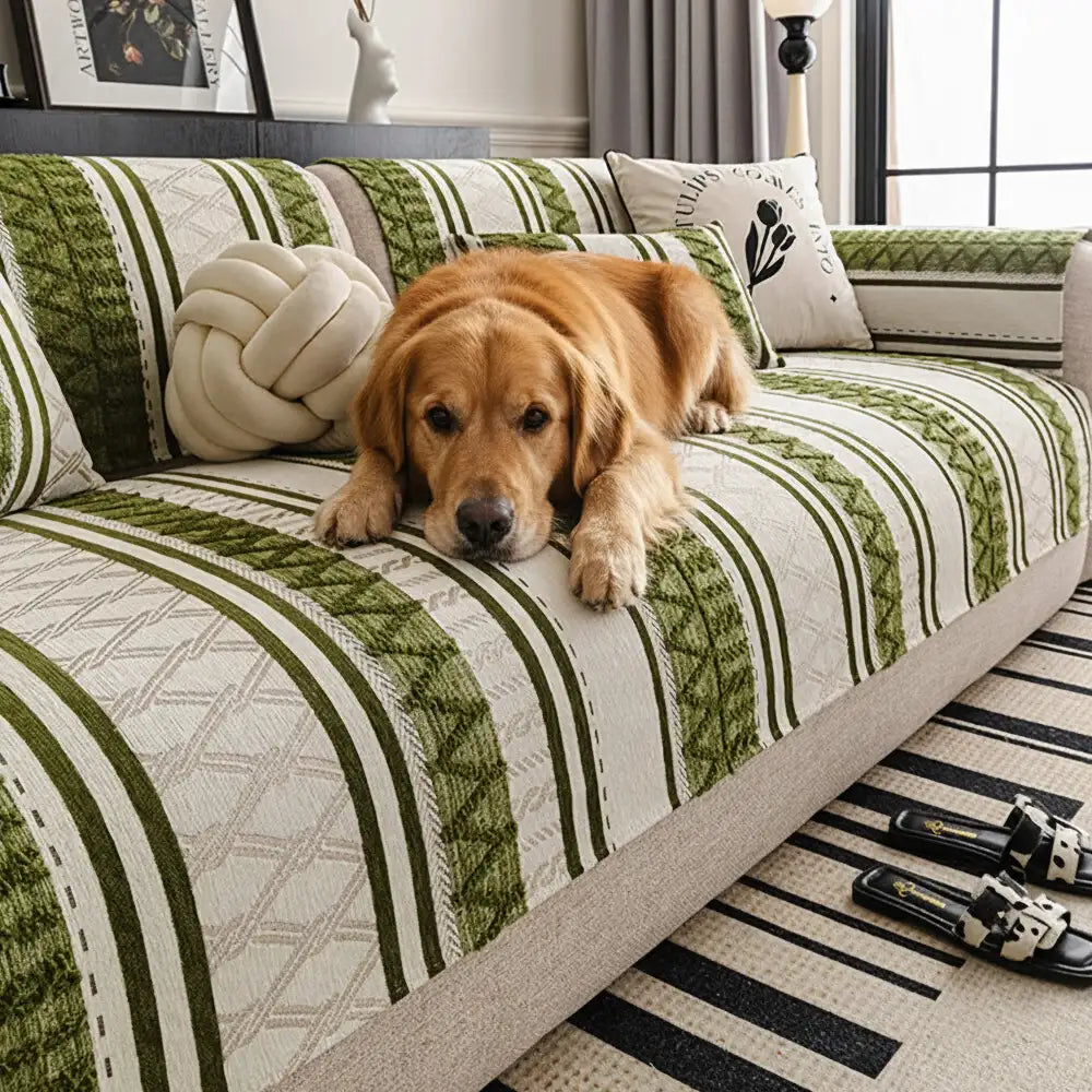 Bohemian Chenille Scratch-Resistant Durable Couch Cover – Stylish, Long-Lasting Furniture Protection
