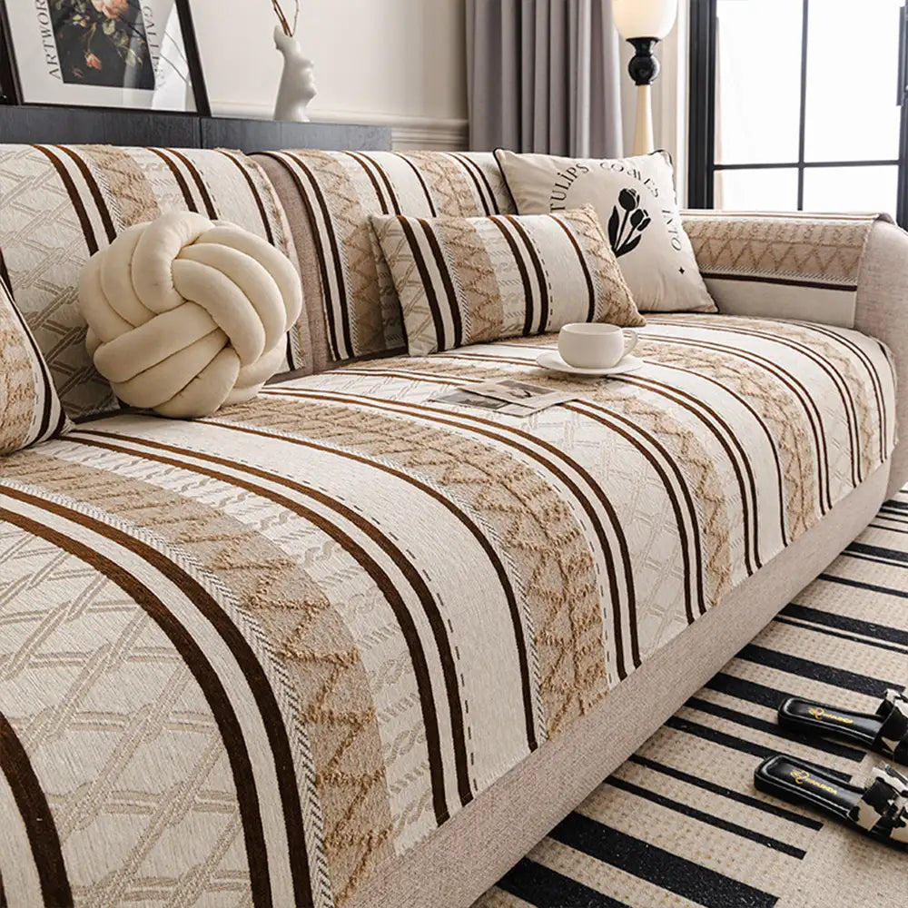 Bohemian Chenille Scratch-Resistant Durable Couch Cover – Stylish, Long-Lasting Furniture Protection