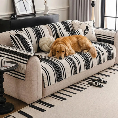 Bohemian Chenille Scratch-Resistant Durable Couch Cover – Stylish, Long-Lasting Furniture Protection