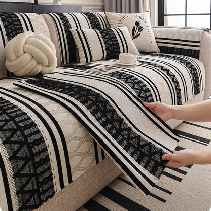 Bohemian Chenille Scratch-Resistant Durable Couch Cover – Stylish, Long-Lasting Furniture Protection