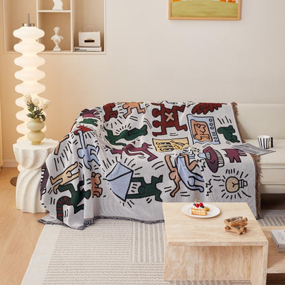 Bohemian Pattern Sofa Cover – Durable Wear-Resistant Furniture Protector for Stylish Decor