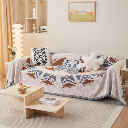 Bohemian Pattern Sofa Cover – Durable Wear-Resistant Furniture Protector for Stylish Decor