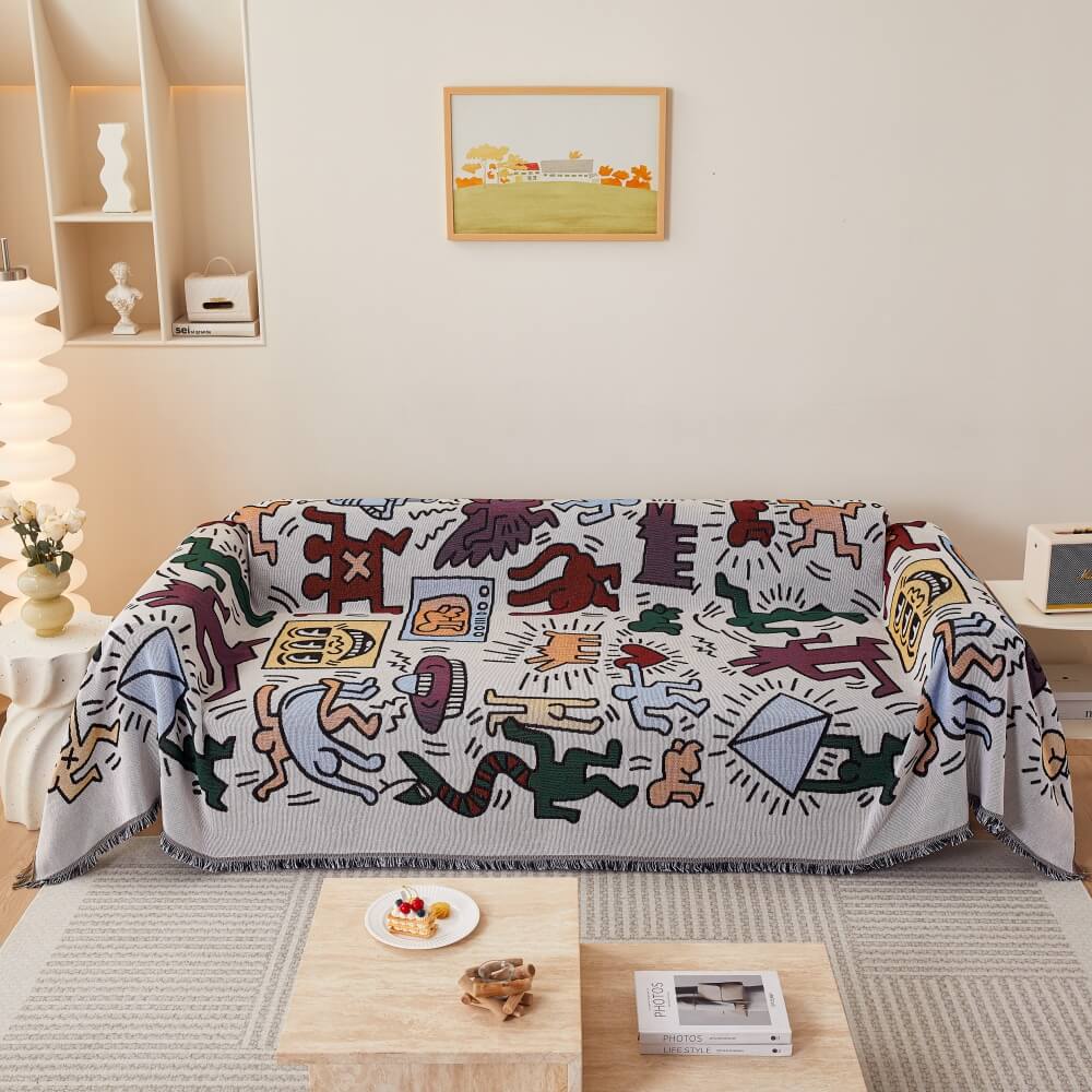 Bohemian Pattern Sofa Cover – Durable Wear-Resistant Furniture Protector for Stylish Decor