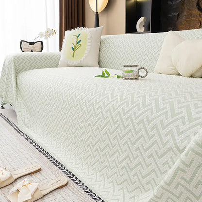 Breathable Ice Silk Sofa Blanket – Cooling, Heat-Absorbing Large Couch Cover