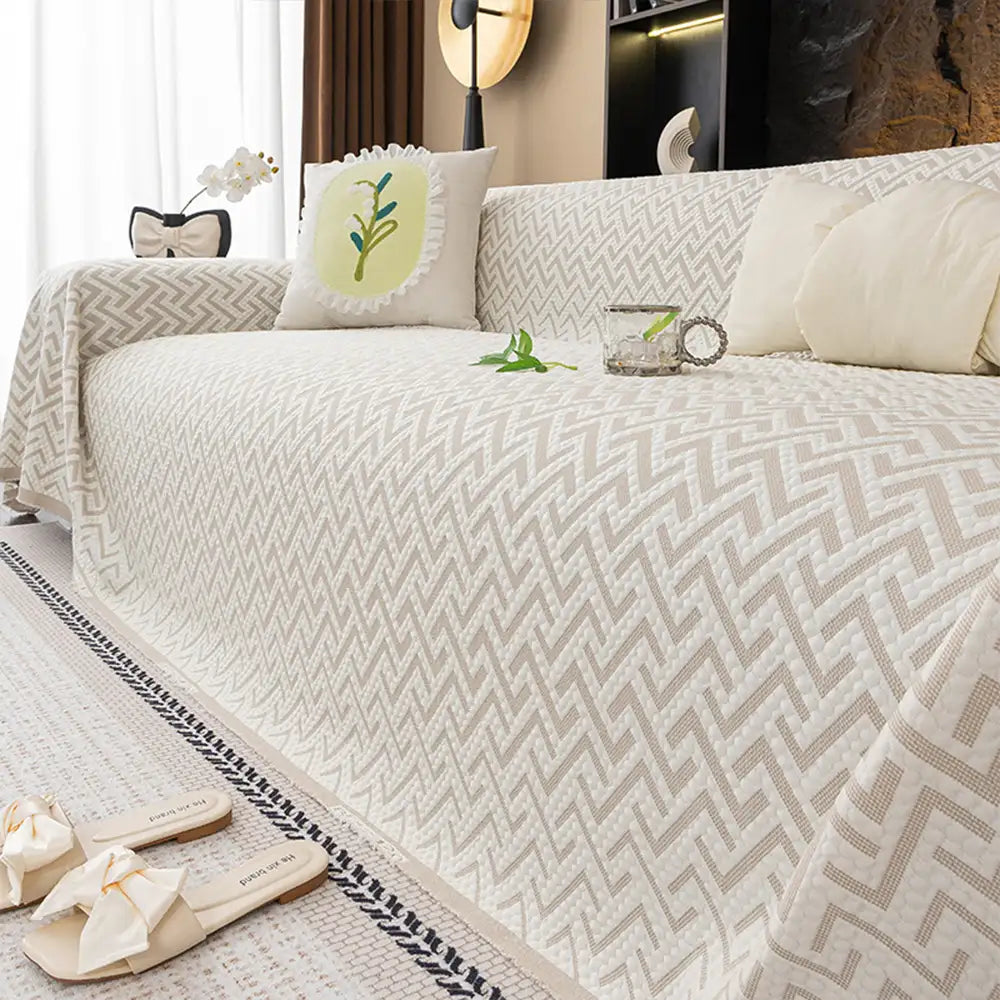 Breathable Ice Silk Sofa Blanket – Cooling, Heat-Absorbing Large Couch Cover