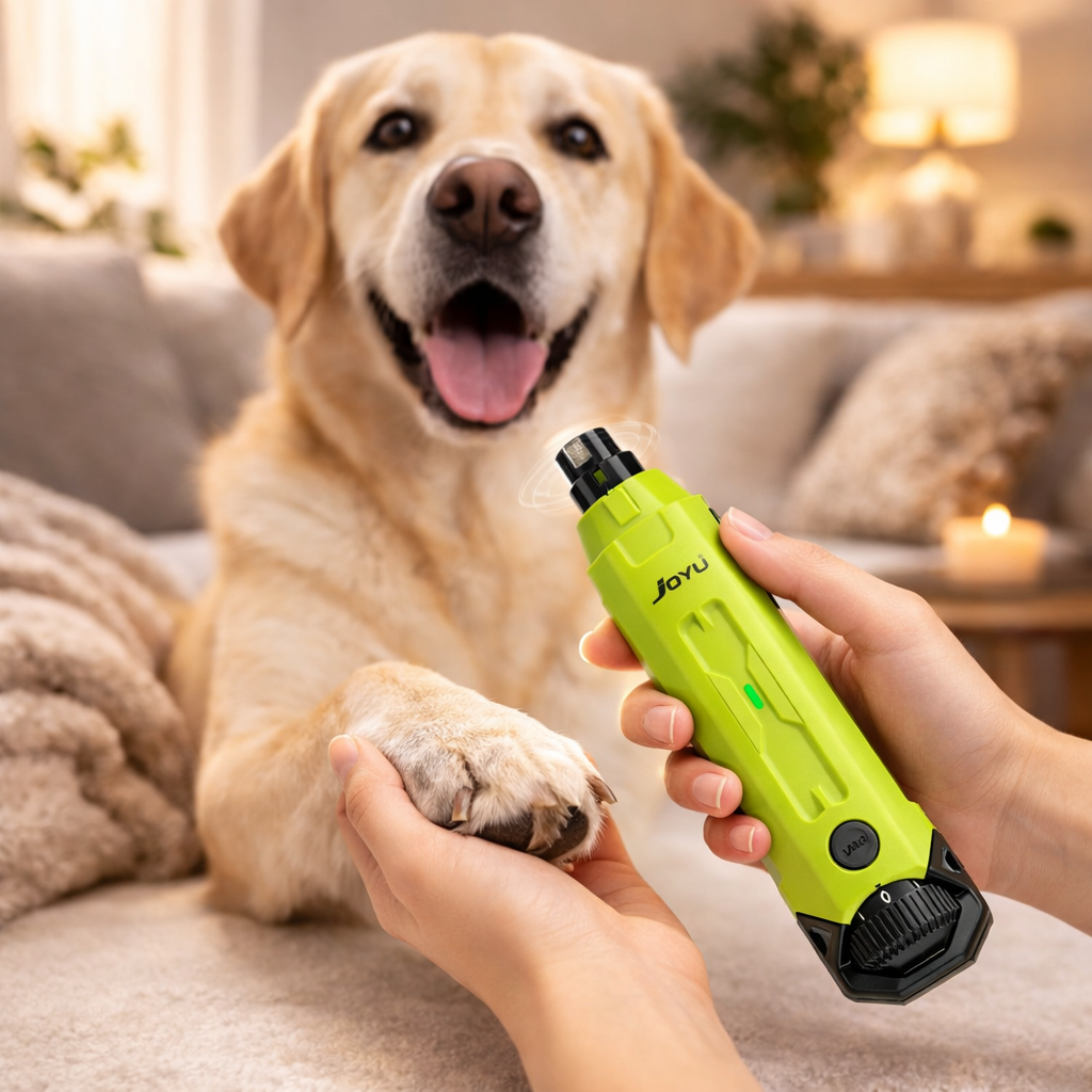 Dog Nail Grinder Professional 6 Speed – Electric Pet Nail Trimmer for Dogs & Cats, Quiet Rechargeable