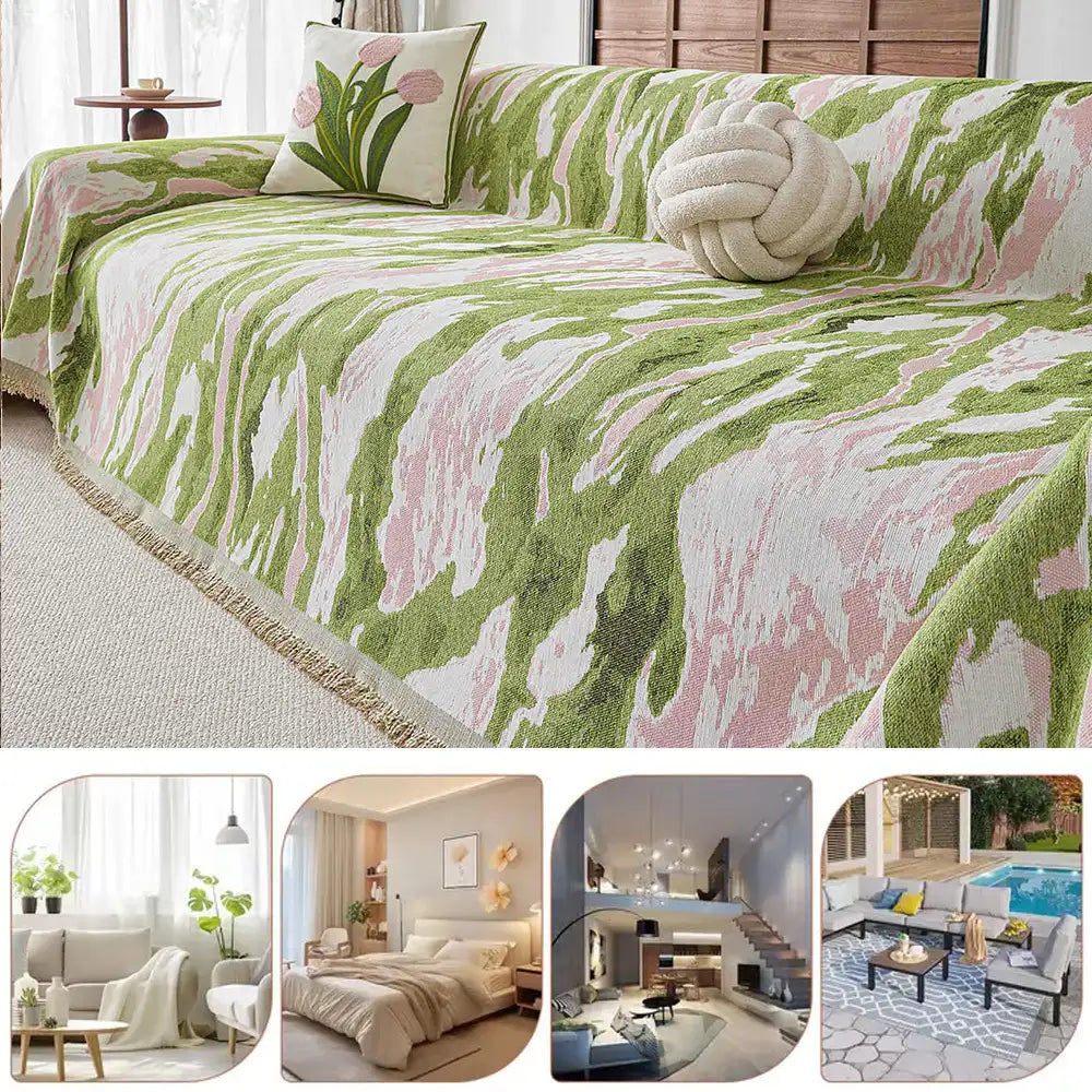 Chenille Couch Cover - Ultra-Soft, Scratch-Resistant, Pet-Friendly & Machine Washable