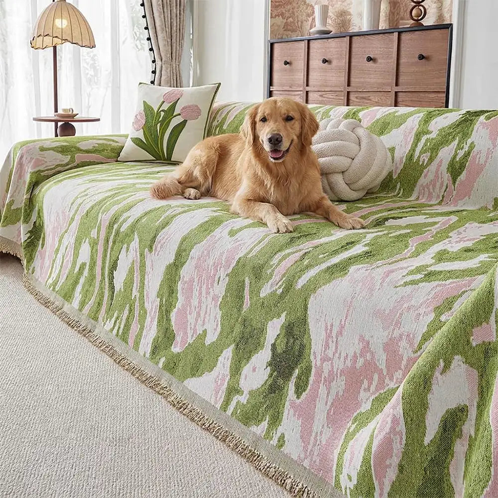 Chenille Couch Cover - Ultra-Soft, Scratch-Resistant, Pet-Friendly & Machine Washable