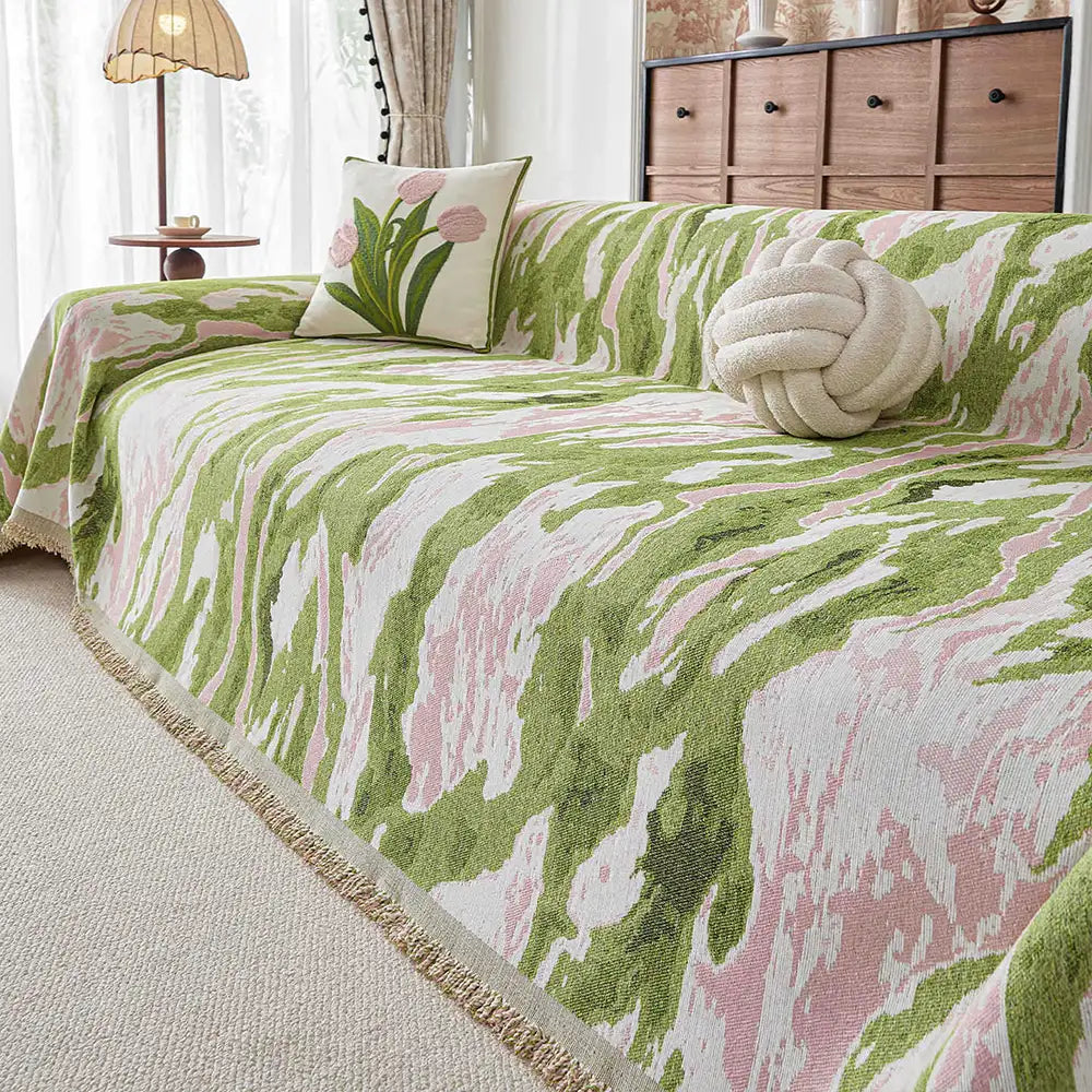 Chenille Couch Cover - Ultra-Soft, Scratch-Resistant, Pet-Friendly & Machine Washable