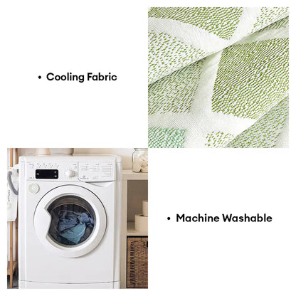 Cooling Ice-Silk Couch Cover - Heat-Absorbing, Washable, Non-Slip, Diamond Pattern