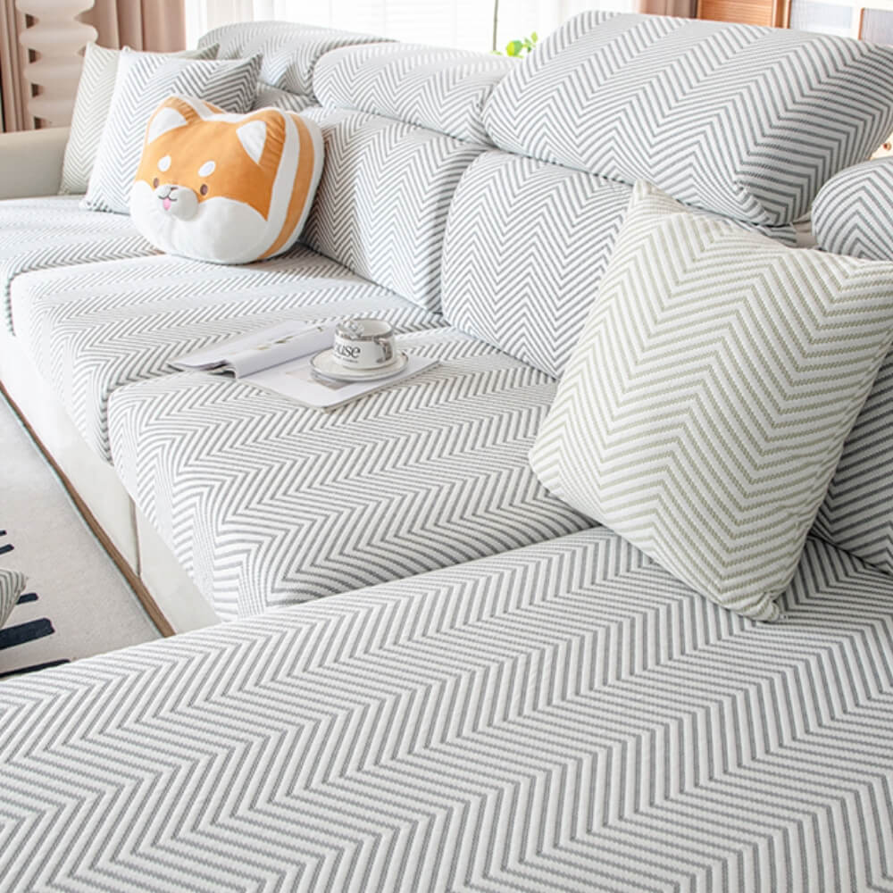 Cooling Ice-Silk Stretch Full-Wrap Sofa Cover for Complete Protection — Magic Couch Cover