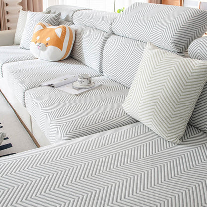 Cooling Ice-Silk Stretch Full-Wrap Sofa Cover for Complete Protection — Magic Couch Cover