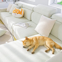 Cooling Ice-Silk Stretch Full-Wrap Sofa Cover for Complete Protection — Magic Couch Cover