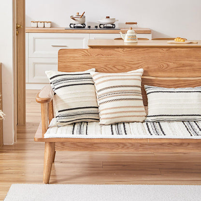 Cozy Chenille Striped Plush Sofa Protector — Non-Slip Couch Cover & Pet Mat