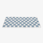 Cream-Colored Large Plaid Square Fuzzy Pet Mat - Multi-Use Bed and Couch Cover
