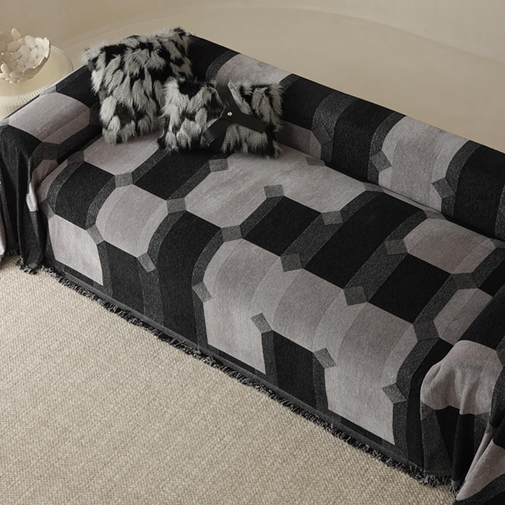 Chenille Wear-Resistant Sofa Protector with Full-Coverage Couch Cover