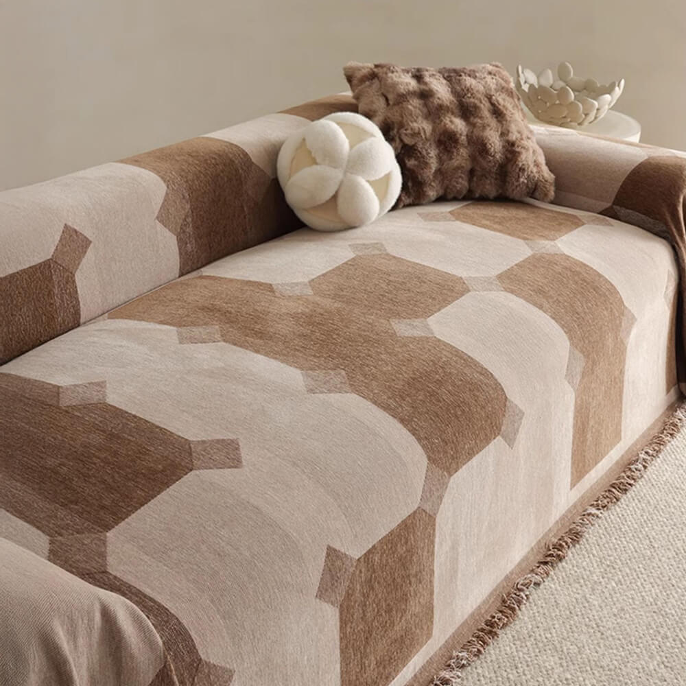 Chenille Wear-Resistant Sofa Protector with Full-Coverage Couch Cover