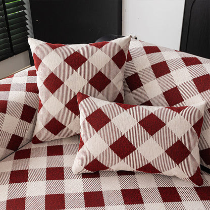Diamond Chenille Scratch-Resistant Sofa Protector - Non-Slip Couch Cover