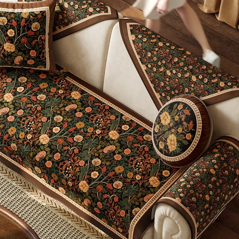 Garden Vintage Luxury Furniture Protector – Non-Slip Couch Covers