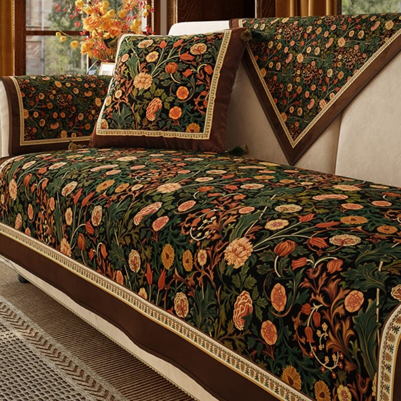 Garden Vintage Luxury Furniture Protector – Non-Slip Couch Covers
