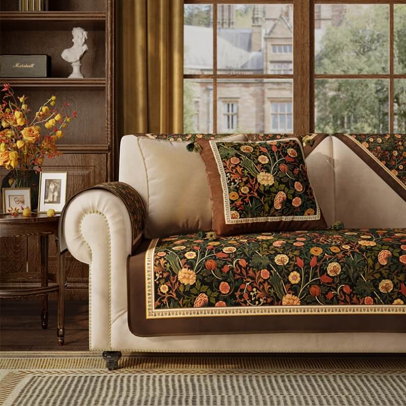 Garden Vintage Luxury Furniture Protector – Non-Slip Couch Covers