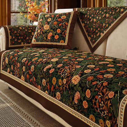 Garden Vintage Luxury Couch Cover - Premium Protective, Non-Slip Furniture Shield