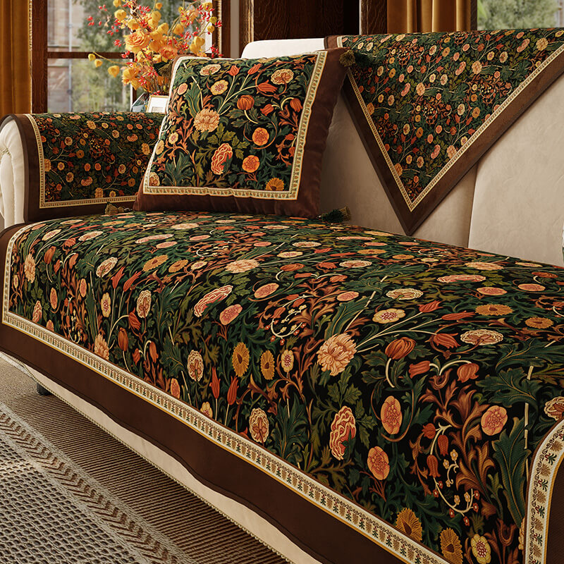 Garden Vintage Luxury Furniture Protector – Non-Slip Couch Covers