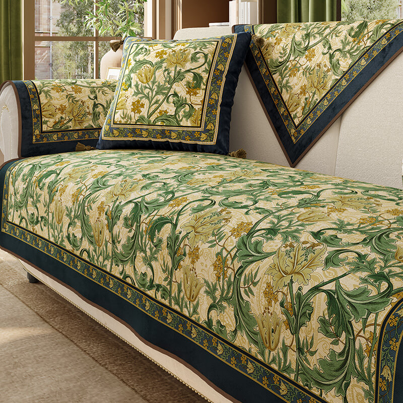 Garden Vintage Luxury Furniture Protector – Non-Slip Couch Covers