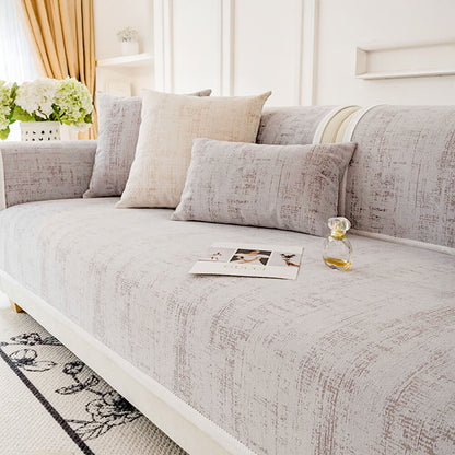 Classic Textured Chenille Couch Cover – Thick, Chic & Durable