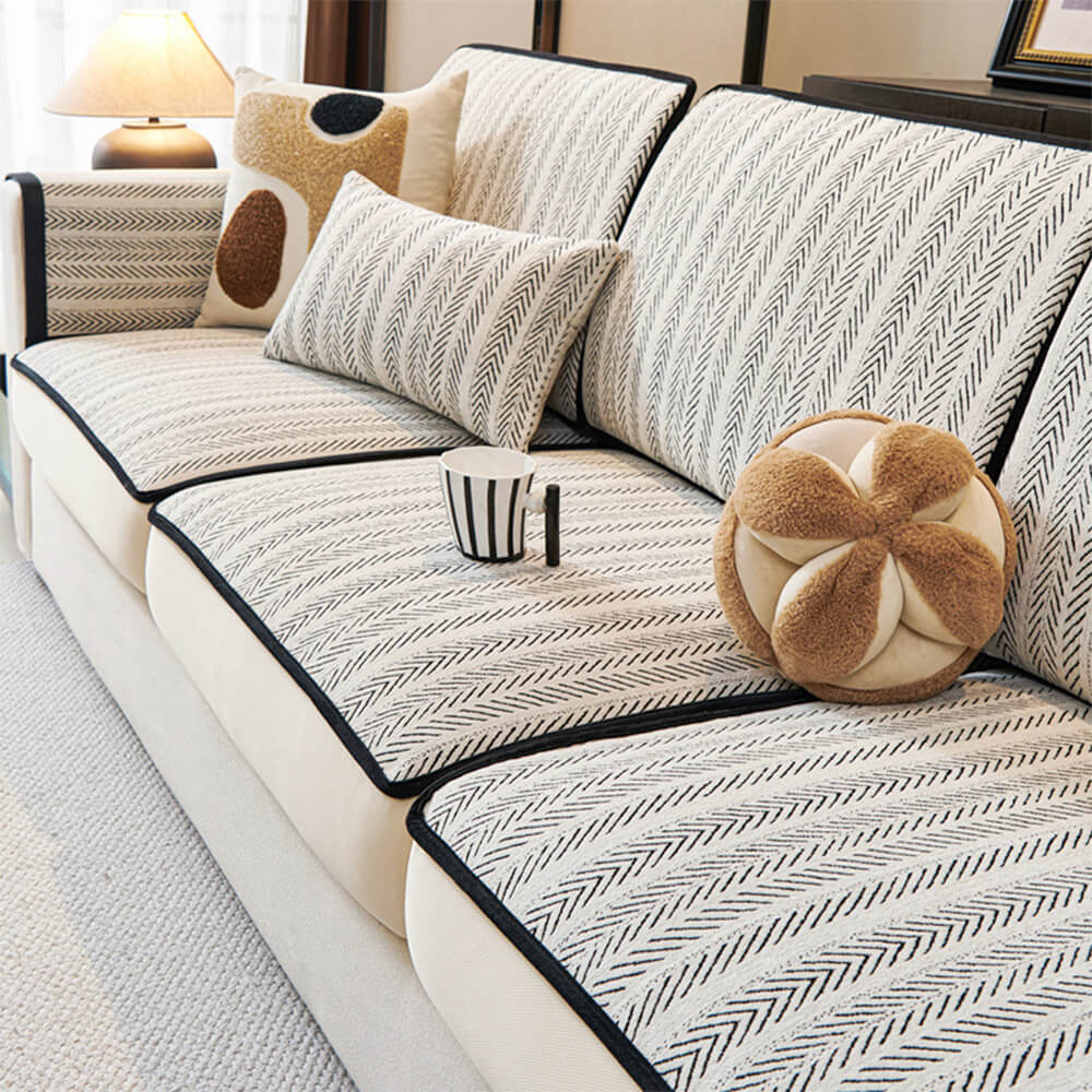 Classic Retro Stretch Chenille Sofa Cover – Total Protection with Elegant, Timeless Style