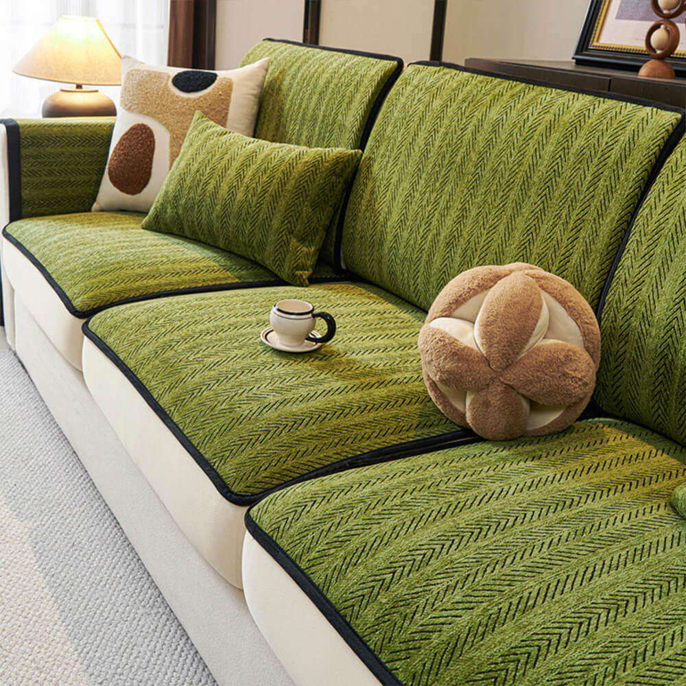 Classic Retro Stretch Chenille Sofa Cover – Total Protection with Elegant, Timeless Style
