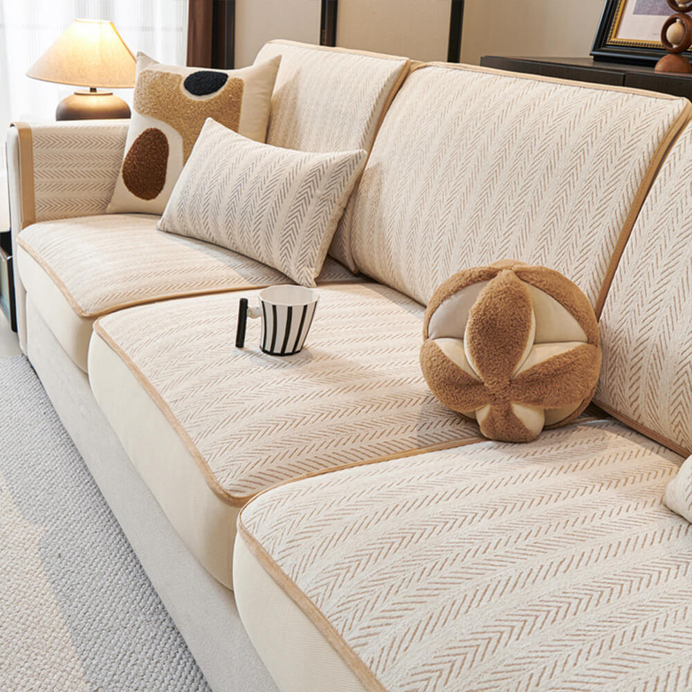 Classic Retro Stretch Chenille Sofa Cover – Total Protection with Elegant, Timeless Style