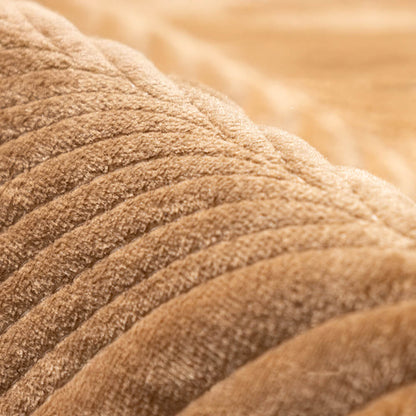 Cozy Leaf-Patterned Plush Couch Cover with Non-Slip Backing