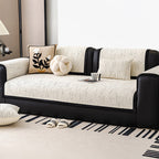 Chic Modern French-Striped Chenille Sofa Cover
