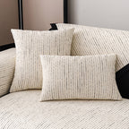 Chic Modern French-Striped Chenille Sofa Cover