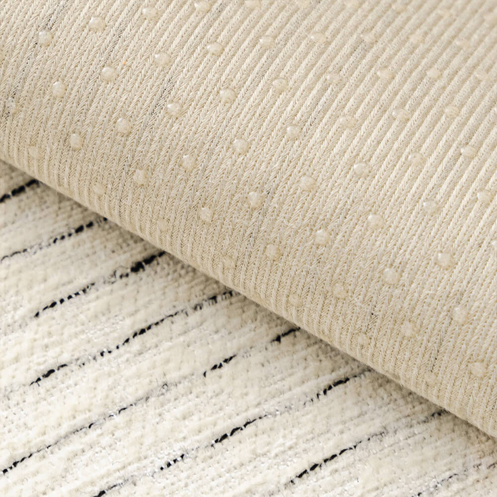 Chic Modern French-Striped Chenille Sofa Cover