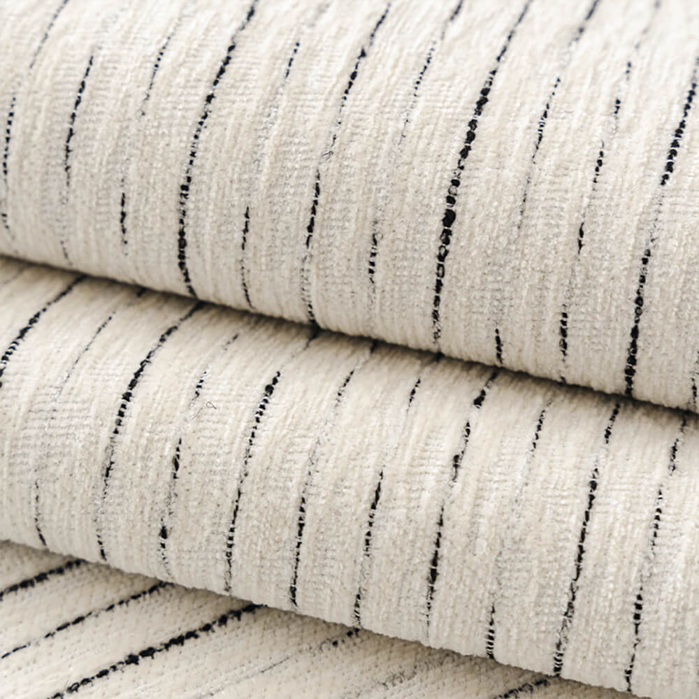 Chic Modern French-Striped Chenille Sofa Cover