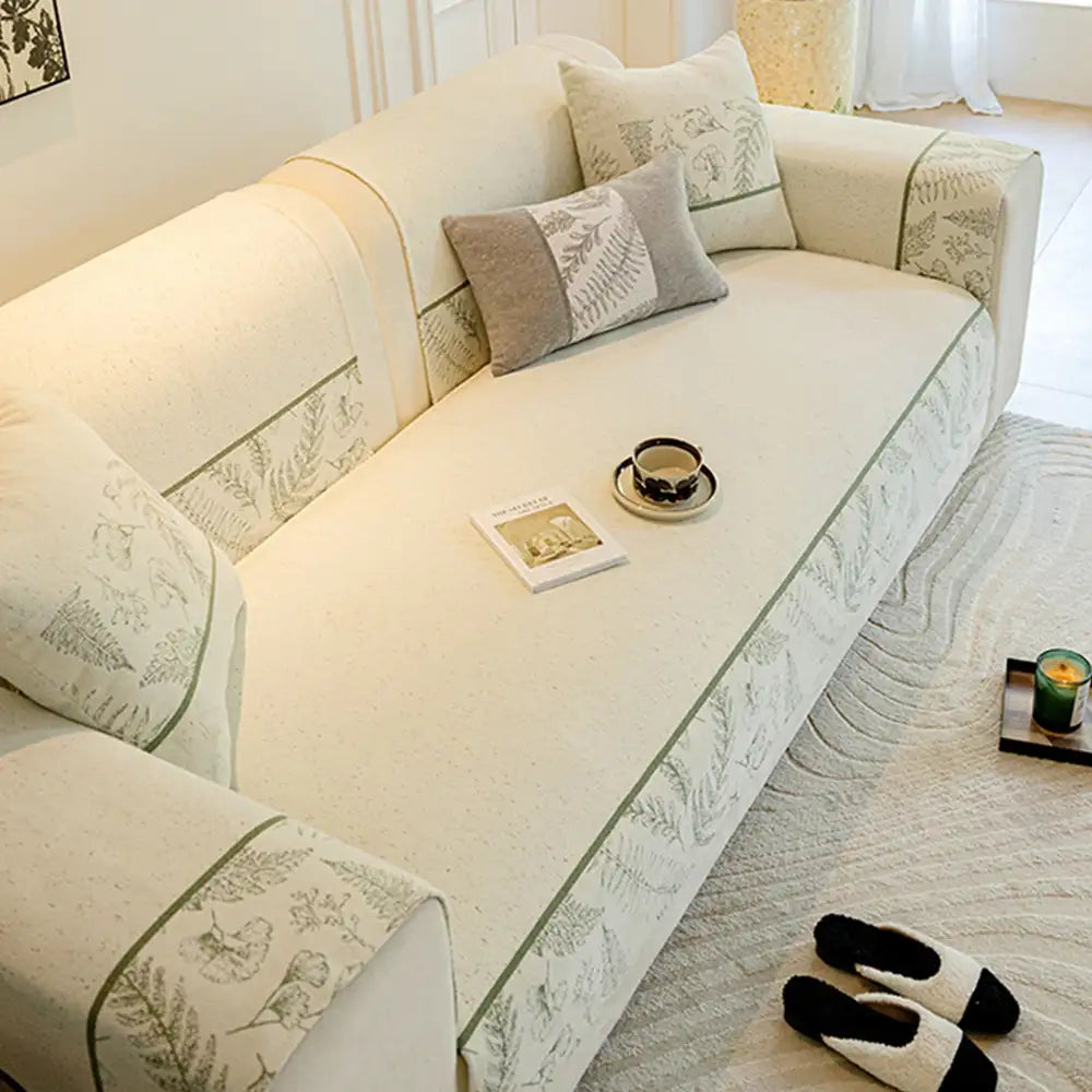All-Season Chenille Couch Cover - Breathable, Non-Slip, Ultra-Comfortable Sofa Protection