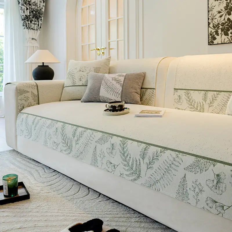 All-Season Chenille Couch Cover - Breathable, Non-Slip, Ultra-Comfortable Sofa Protection