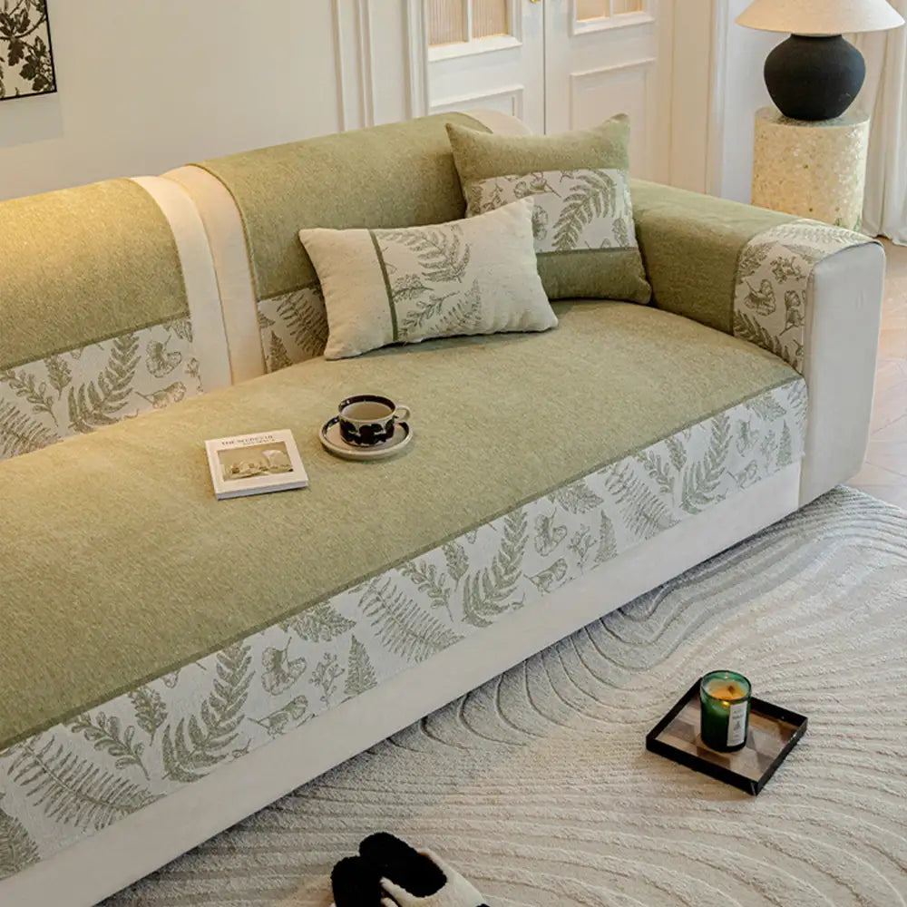 All-Season Chenille Couch Cover - Breathable, Non-Slip, Ultra-Comfortable Sofa Protection