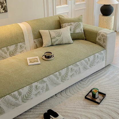 All-Season Chenille Couch Cover - Breathable, Non-Slip, Ultra-Comfortable Sofa Protection