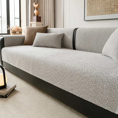 All-Season Breathable Chenille Sofa Cover—Scratch-Resistant Protection for Your Couch