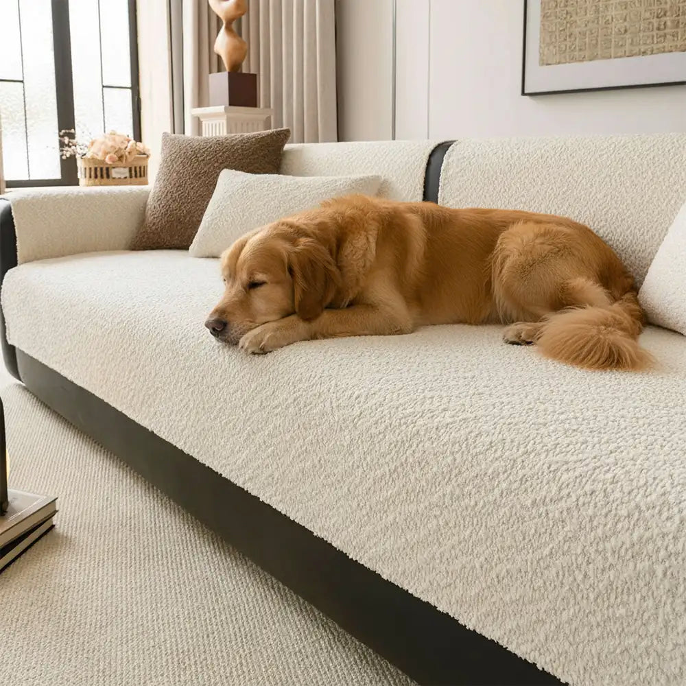 All-Season Breathable Chenille Couch Cover — Scratch-Resistant Sofa Protection for Outdoor Furniture
