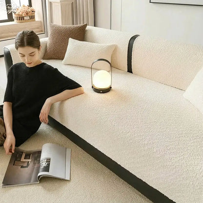 All-Season Breathable Chenille Couch Cover — Scratch-Resistant Sofa Protection for Outdoor Furniture