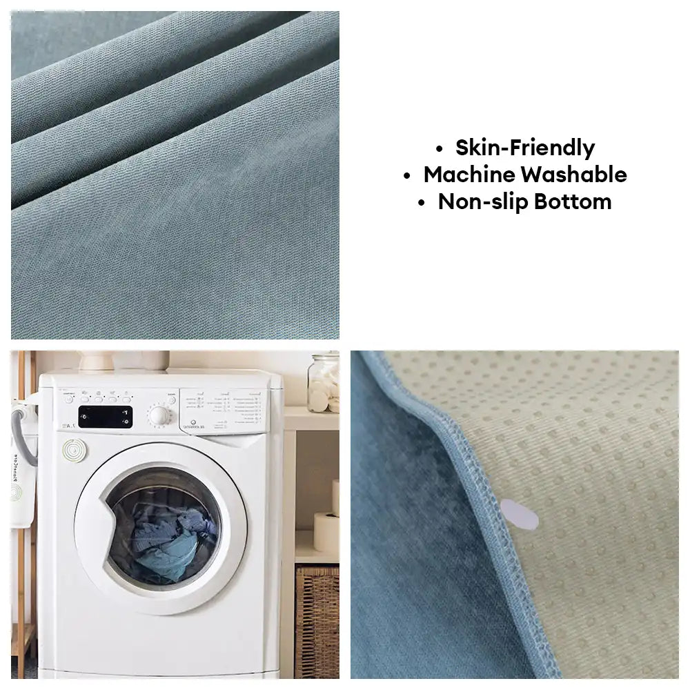 All-Season Water-Resistant Colorblock Couch Cover - Anti-Slip Sofa Protector for Pets and Kids