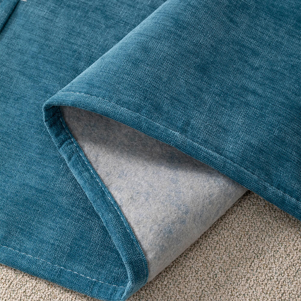 Chenille Sofa Armrest Protector - Anti-Scratch Cover with Built-In Magazine Holder