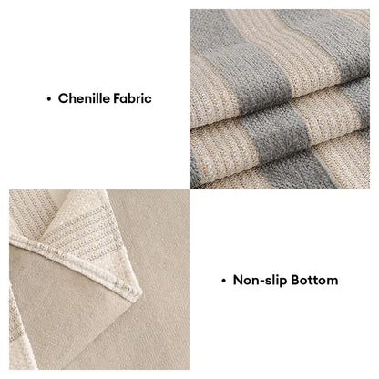 Chenille Scratch-Resistant Pet-Friendly Sofa Protector, Non-Slip Couch Cover
