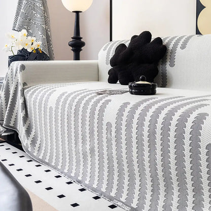 Cooling Ice Silk Sofa Blanket - Breathable, Heat-Absorbing, Washable Couch Cover for Everyday Comfort