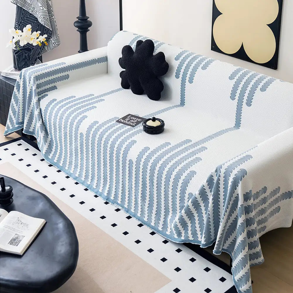 Cooling Ice Silk Sofa Blanket - Breathable, Heat-Absorbing, Washable Couch Cover for Everyday Comfort